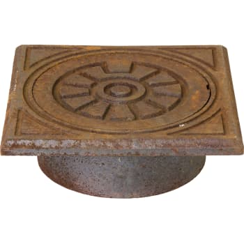 [222552020] Jemi 200 mm rørbrøndkarm med dæksel, firkantet, 1,5 t, GG