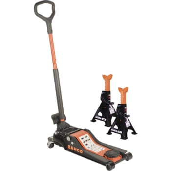 [881130015] Bahco-sæt med hydraulisk 2 t donkraft og 2 stk. 3 t støttebukke