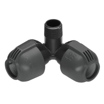 [881226144] Gardena Pipeline hjørnetee 25 mm x 3/4" nippel
