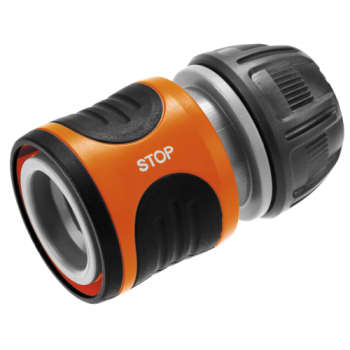 [881226271] Gardena slangekobling med stop til 1/2" slange