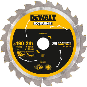 [881315760] DEWALT rundsavklinger til akkusave, Ø190/30 mm, 24 td.
