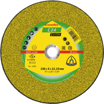 [881350352] Klingspor skæreskive C 24 Extra, til sten, 230 x 3 mm, Lige