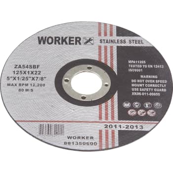 [881350600] WORKER skæreskive Inox, 1,0 x 125 mm