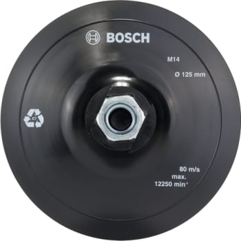 [881350860] Bosch gummibagskive til GWS, velcro, 125 mm