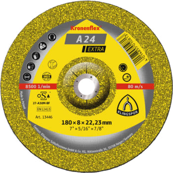 [881350912] Klingspor skrubskive A 24 Extra, til metal, 150 x 6 mm, Forsat