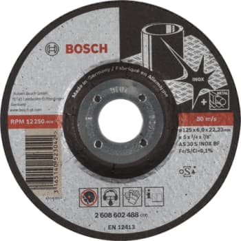 [881350931] Bosch slibeskive INOX, 125 x 6 mm