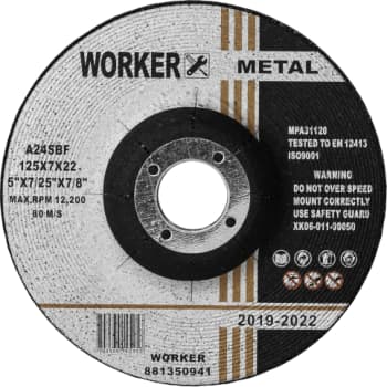 [881350941] Worker skrubskive, stål, 7,0 x 125 mm