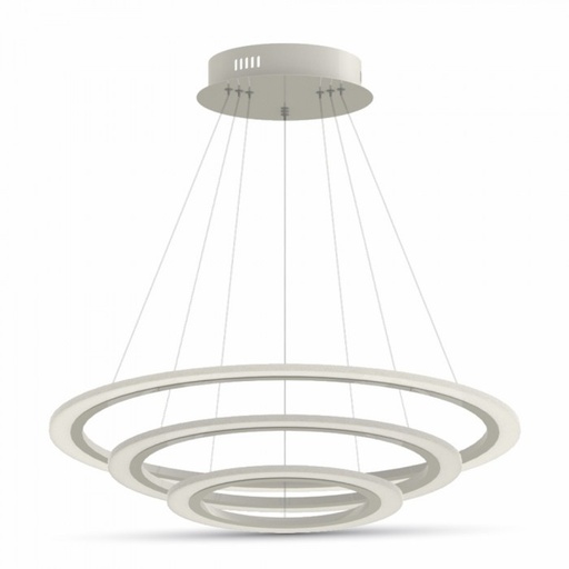 [703904] 70W LED Lampe m/ 3 ringe lys, 3000K, Varm hvid