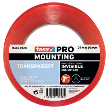 [881520103] MONTERINGSTAPE PRO 66965 KLAR 25MX19MM