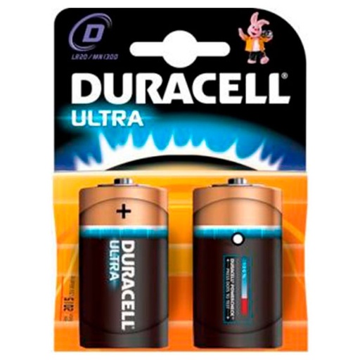 [8494200094] Duracell batteri D Ultra Power 1,5V - 2 stk.