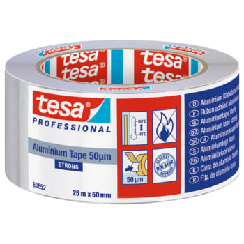[881520206] tesa aluminiumstape 63652 strong 50my, -40°/+160°, 50 mm x 25 m