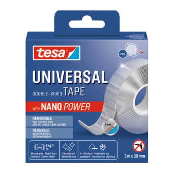 [881520275] tesa dobbeltklæbende Nano Power tape, 30 mm x 3 m, klar