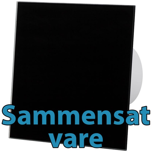 [0106201172] dRim ventilator m. kugleleje og timer sort front