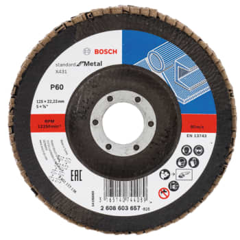 [881351141] Bosch lamelslibeskive 125 SFM, skrå, K60
