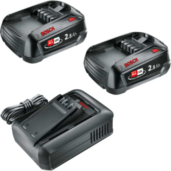 [881397136] BATTERISÆT 18V 2X2,5AH M/LADER