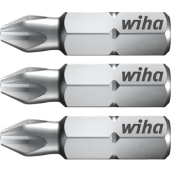 [881403712] Wiha bits 25 mm, 1/4", Phillips PH2, 3 stk. i boks