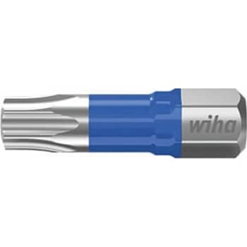 [881403828] Wiha T-slagbits 25 mm blå 1/4", TORX® T20, 5 stk i boks