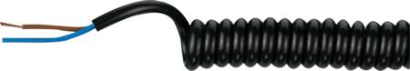 [5435519640] Spiralkabel 3G1,5 Sort PUR/PVC 1000/5000mm