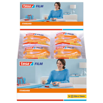 [881880206] tesa kontortape 15 mm x 33 m, klar