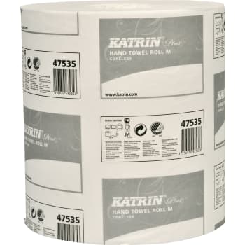 [881890830] Katrin håndklæderulle 475358 Plus, 1-lags, hvid, u/hylse, 280 m