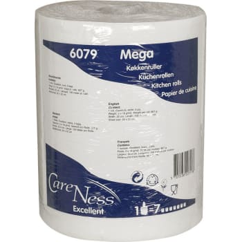 [881890961] Abena Care-Ness Excellent køkkenrulle, 2-lags, hvid, Ø17,5 cm
