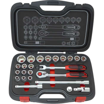 [881702640] Tecos topnøglesæt T2024, 1/2", 10-32 mm, 24 dele