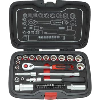 [881702641] Tecos topnøglesæt T1934, 3/8", 10-22 mm, 34 dele