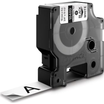 [881772231] DYMO Rhino industri tape fleksibel nylon sort på hvid 19mmx3,5m