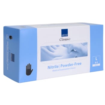 [881803066] Abena Classic engangshandske, nitril, pudderfri, sort, str. L