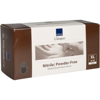 [881803067] Abena Classic engangshandske, nitril, pudderfri, sort, str. XL