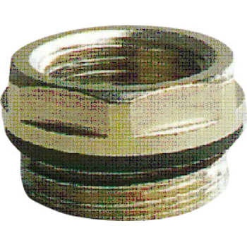 [405005026] 1/2" x 3/8" Forkromet nippelmuffe m/o-ring