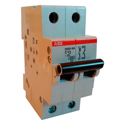 [0422213093] ABB Automatsikring 1P+N 13A C 6kA 2M