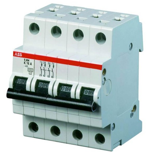 [0422216074] ABB Automatsikring 3P+N 16A C 6kA 4m