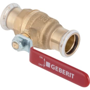 [417571018] GEBERIT MAPRESS kuglehane/håndtag 18mm PN16 presende messing CW6