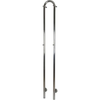 [330175194] Duo el håndklædevarmer 50W 1480x190 mm poleret rf. stål.