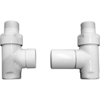 [330879020] Cylinder ventilsæt ½" ligeløbende hvid