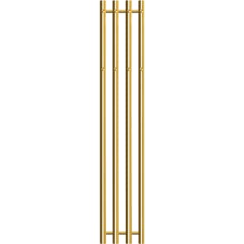 [331037265] Vega håndklædetørrer 1420x257mm, 4 rør, 8 kroge guld PVD