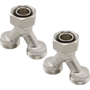 [381119024] Uponor Fluvia dobbeltfordeler 2xG3/4-3/4" Euro