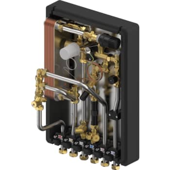 [375602141] Uponor Combi Port INS RC HA 19 fuldisoleret fjernvarmeunit.