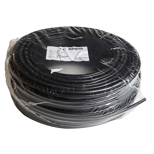 [0435990345] Downlight ledning PKA 2x1,5mm² sort 90°C - 100 m.