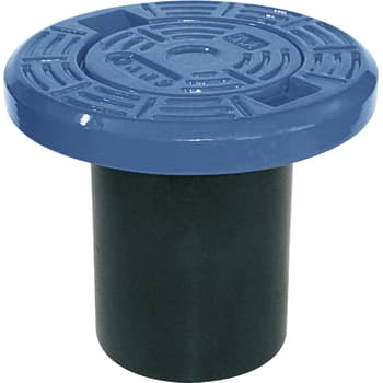 [145671210] AVK 210 x 180 mm rundt, flydende gadedæksel, komposit, blå