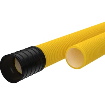 [952371954] EVOCAB HARD 50/40 mm PE-kabelrør m/muffe, korr./glat, 6 m, gul (Sælges kun i hele længder)