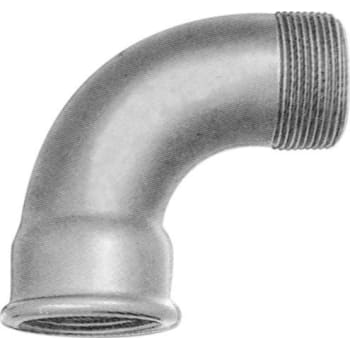 [000010104] 1/2" Sort bøjning 90° muffe/nippel