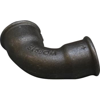 [000020104] 1/2" Sort bøjning 90° muffe/muffe