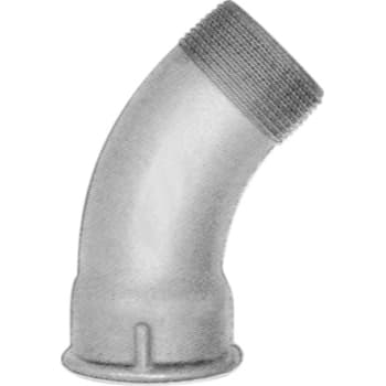 [000040104] 1/2" Sort bøjning 45° muffe/nippel