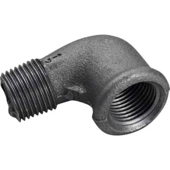 [000092104] 1/2" Sort vinkel 90° muffe/nippel