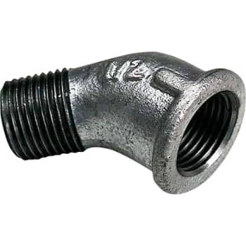 [000121404] 1/2" Galvaniseret vinkel 45° muffe/nippel