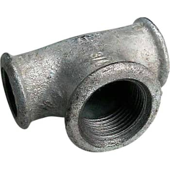 [000130525] 1/2" x 3/4" x 1/2" Galvaniseret tee