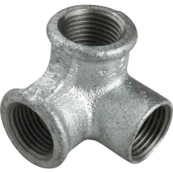 [000221404] 1/2" Galvaniseret vinkel med sideudløb