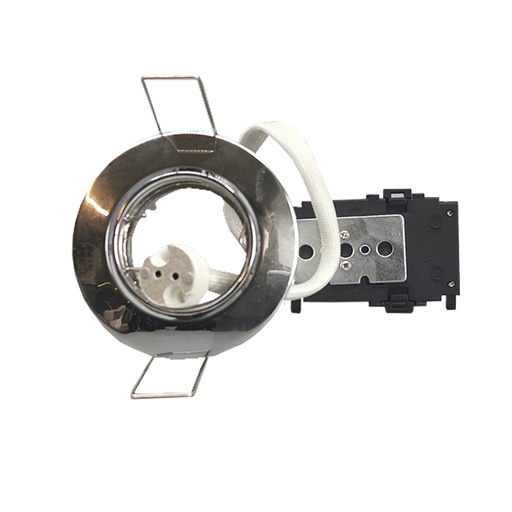 [500C] Downlight 12V GU4 max 20W krom